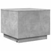 vidaXL Couchtisch mit LED-Leuchten Betongrau 50x50x40 cm