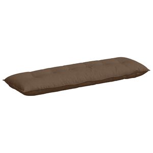 vidaXL R&uuml;ckenkissen Braun 160 x 19 x 50 cm Stoff