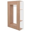 vidaXL Kleiderschrank Spanplatte 106&times;36,5&times;192 cm Beige