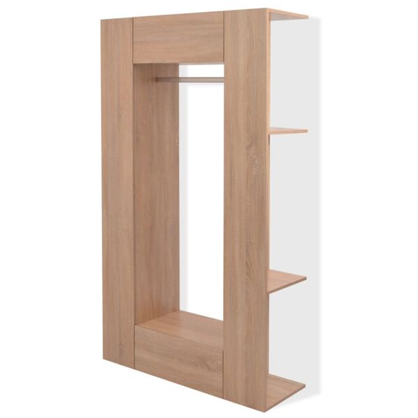 vidaXL Kleiderschrank Spanplatte 106&times;36,5&times;192 cm Beige