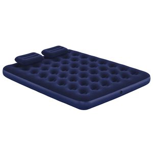 Bestway Luftbett mit Kissen & Luftpumpe Beflockt 203&times;152&times;22 cm 67374