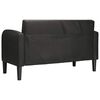 vidaXL Zweisitzer-Sofa Schwarz 110 cm Kunstleder