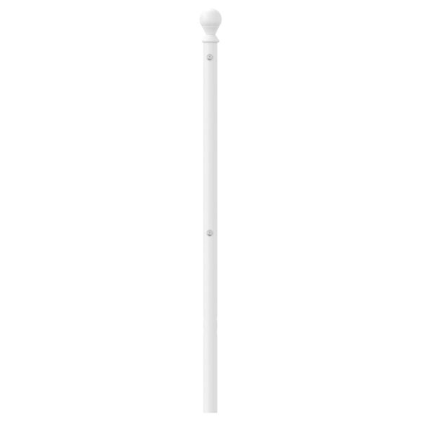 vidaXL Ersatz-Kopfteil Metall Wei&szlig; 150 cm