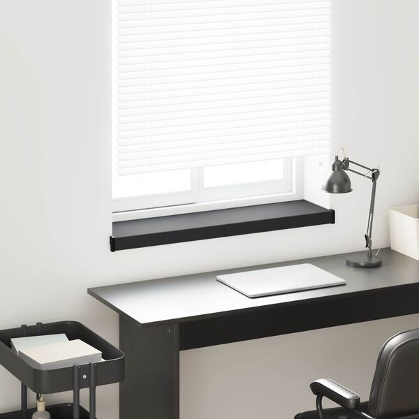vidaXL Fensterbank Anthrazit mit Holzmaserung 80 x 25 x 4,5 cm PVC