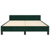 vidaXL Bettgestell ohne Matratze Dunkelgr&uuml;n 140x190 cm Samt