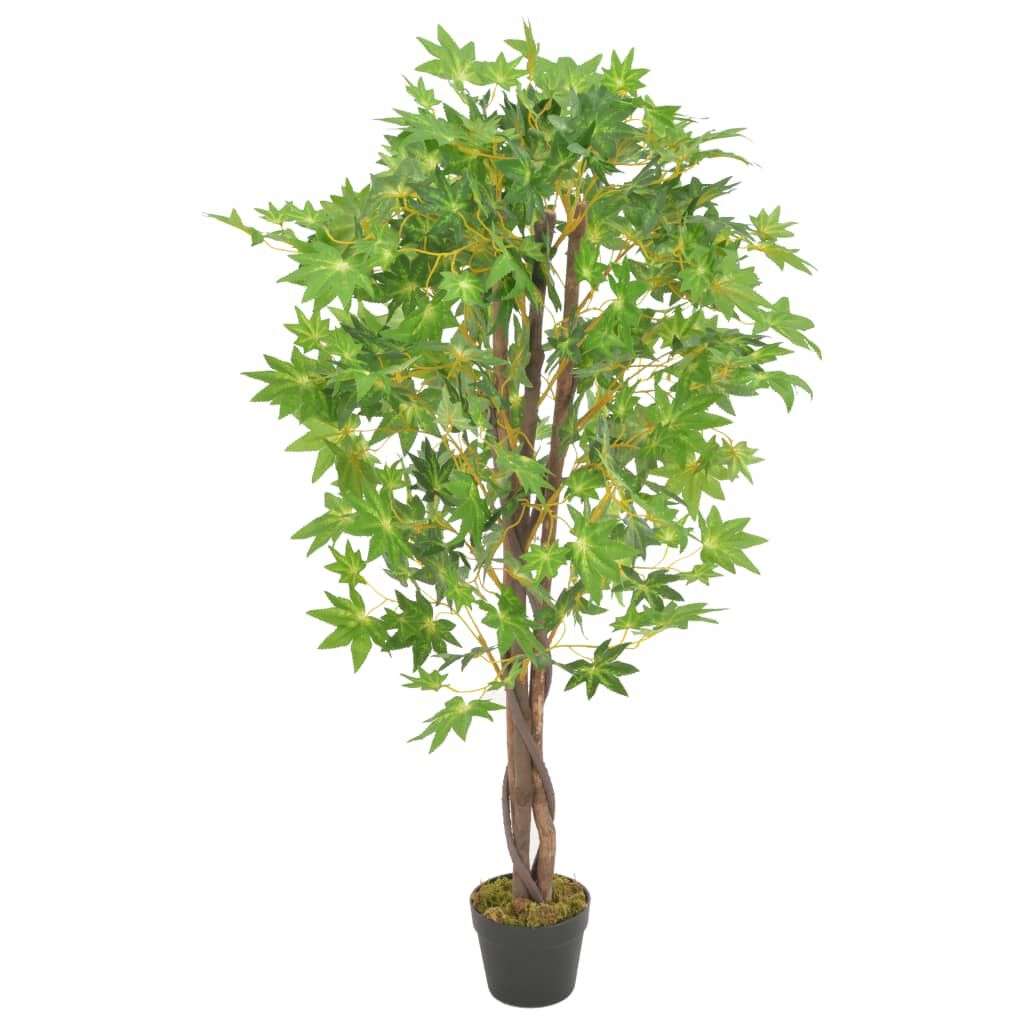 Fopamtri Künstlicher Drachenbaum 120 Cm – Kunstpflanze Mit 74 Blättern Im Topf, Pflegeleicht – Für Wohnzimmer, Büro & Deko