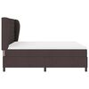 vidaXL Boxspringbett mit Matratze Dunkelbraun 180 x 200 cm Stoff