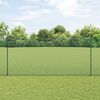 vidaXL Zaun mit Pfosten Gr&uuml;n 1,4 x 10 m Stahl und PVC