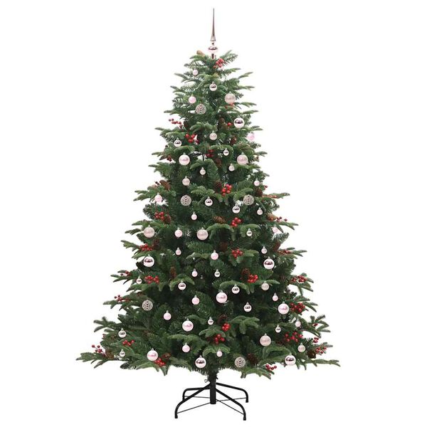 vidaXL K&uuml;nstlicher Weihnachtsbaum mit 300 LEDs mit St&auml;nder Gr&uuml;n 240 cm