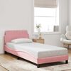 vidaXL Bettgestell mit Kopfteil "Dover" Rosa 80x200 cm Samt