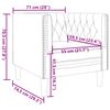 vidaXL 3-tlg. Chesterfield-Sofa-Set mit Nackenrollen Dunkelgr&uuml;n Samt