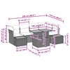vidaXL Garten-Sofa-Set mit Speicher 10 pcs Schwarz Poly Rattan