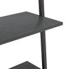 vidaXL Leiterregal mit 5 B&ouml;den Schwarz 64x34x185,5 cm