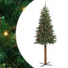 vidaXL Schlanker Weihnachtsbaum Gr&uuml;n 210 cm