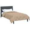 vidaXL Sommerdecke Taupe 220 x 140 cm Mikrofaser
