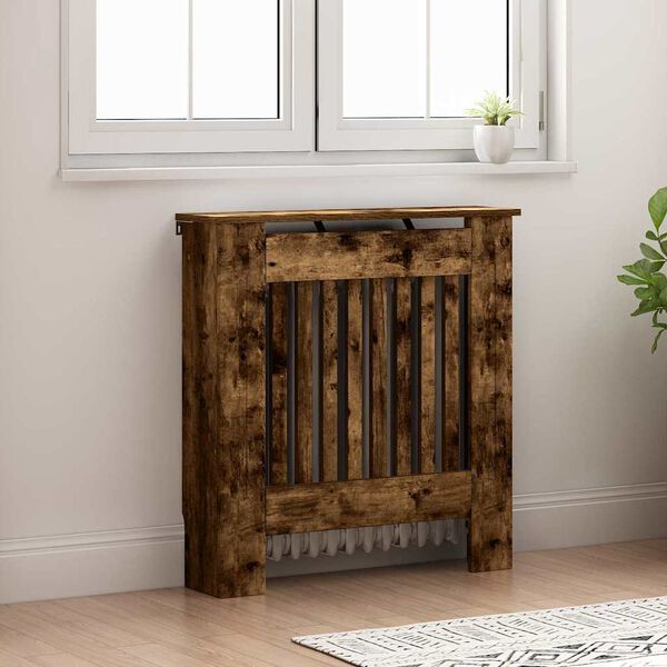 vidaXL Heizk&ouml;rperabdeckung Ger&auml;ucherte Eiche 78 x 19 x 81,5 cm