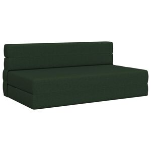 vidaXL Klappsofa Bett Dunkelgr&uuml;n 152 x 86,5 x 60 cm Stoff