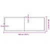 vidaXL Tischplatte 180x60x(2-4) cm Massivholz Behandelt Baumkante