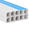 vidaXL Kabelkan&auml;le Selbstklebend 25x16 mm 10 m PVC
