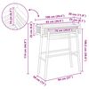 vidaXL Gartenpflanzer mit Halter Natur 100 x 38 x 114 cm Bambus