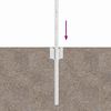 vidaXL Zaunpfosten 11 pcs Silber 40 cm Stahl