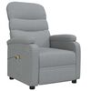 vidaXL Massagesessel Hellgrau Stoff