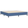 vidaXL Plattformbettgestell Blau 200 x 200 cm Stoff