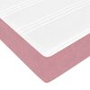 vidaXL Boxspringbett mit Matratze Rosa 90 x 190 cm Stoff