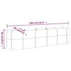 vidaXL Hochbeet Verzinkter Stahl 296x80x68 cm Grau