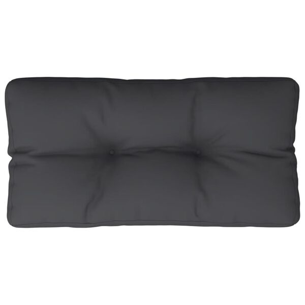 vidaXL Palettenkissen Schwarz 70x40x12 cm Stoff