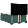 vidaXL Boxspringbett mit Matratze Dunkelgr&uuml;n 140x190 cm Samt