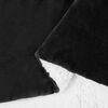 vidaXL &Uuml;berwurfdecke Schwarz 240 x 270 cm Fleece