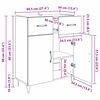 vidaXL Sideboard Artisan-Eiche 69,5 x 34 x 90 cm Holzwerkstoff