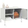 vidaXL TV-Schr&auml;nke 2 Stk. Wei&szlig; 68x39x50,5 cm Stahl