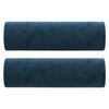 vidaXL 2-Sitzer-Sofa mit Kissen Blau 140 cm Samt