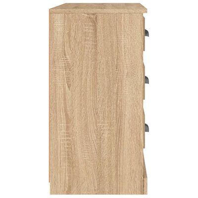 vidaXL Sideboard Sonoma-Eiche 104,5x35,5x67,5 cm Holzwerkstoff