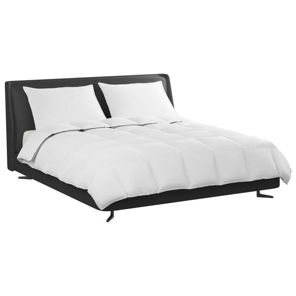 vidaXL Winterbettdecke mit Kissen 3 pcs Weiß Daunenfeder