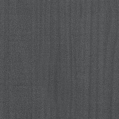 vidaXL Beistellschrank Grau 60x36x65 cm Kiefer Massivholz