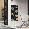 vidaXL Messest&auml;nde Wei&szlig; 30 x 23,5 x 210 cm Stahl