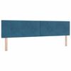 vidaXL Boxspringbett mit Matratze Dunkelblau 200 x 200 cm Samt