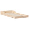 vidaXL Bettrahmen Braun 80 x 200 cm Massives Kiefernholz