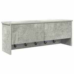 vidaXL Wandmontierter nachttisch Wandhalterung Beton Grau