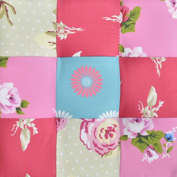 vidaXL Patchwork-Fu&szlig;hocker im Pastoralen Design