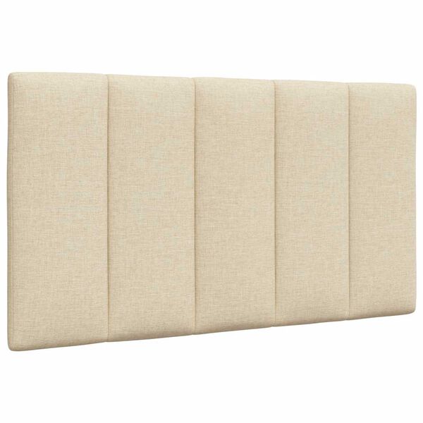 vidaXL Kopfteil-Kissen "Hanko" Creme 90 cm Stoff