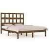 vidaXL Massivholzbett ohne Matratze Honigbraun 120x200 cm Kiefernholz