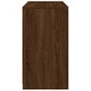 vidaXL Sideboard mit LED-Leuchten Braun Eichen-Optik 60,5x37x67 cm