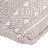 vidaXL Beanbag Hellbraun Stoff Patchwork