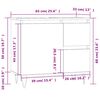 vidaXL Badschrank Sonoma-Eiche 65x33x60 cm Holzwerkstoff