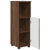 vidaXL Badezimmerm&ouml;bel-Set Wandmontiert 3 pcs Braun Eichen-Optik