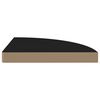 vidaXL Eck-Schweberegale 4 Stk. Schwarz 35x35x3,8 cm MDF